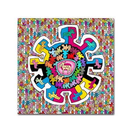 Miguel Balbas 'Colorful Wheel' Canvas Art,18x18